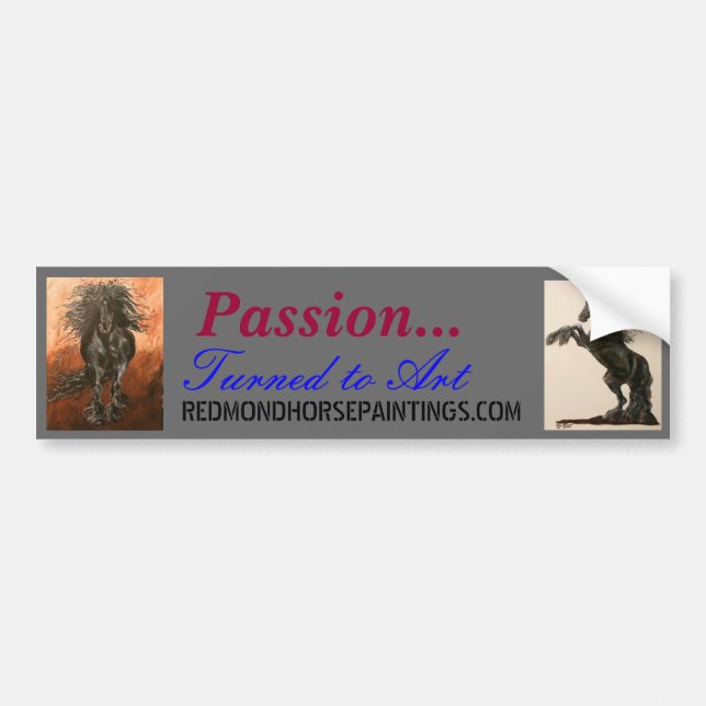 Autocollant De Voiture Adhésif pour pare-chocs frison de passion (Devant)