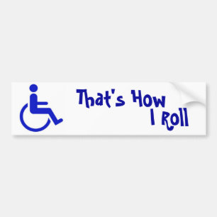 Autocollant De Voiture Adhésif pour pare-chocs handicapé