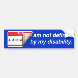 Autocollant De Voiture Adhésif pour pare-chocs handicapé marqué