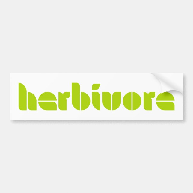 Autocollant De Voiture Adhésif pour pare-chocs herbivore (Devant)