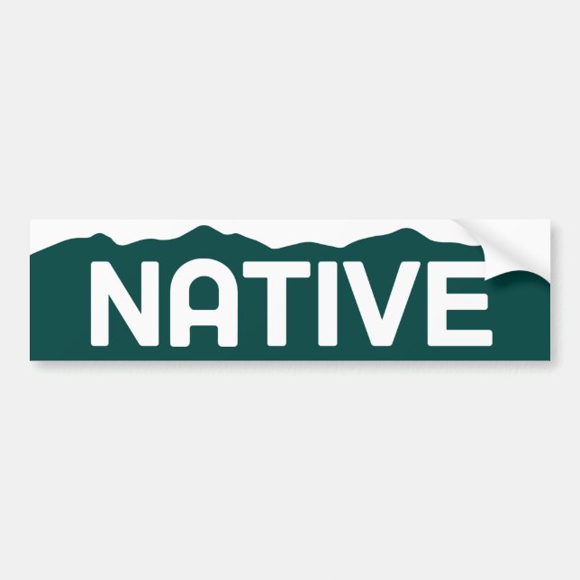 Autocollant De Voiture Adhésif pour pare-chocs indigène du Colorado (Devant)