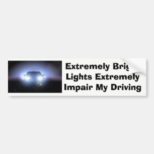 Autocollant De Voiture Adhésif pour pare-chocs intelligent de lumières