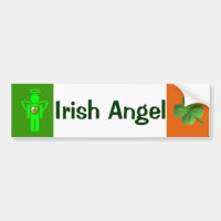 Adhésif pour pare-chocs irlandais d'ange