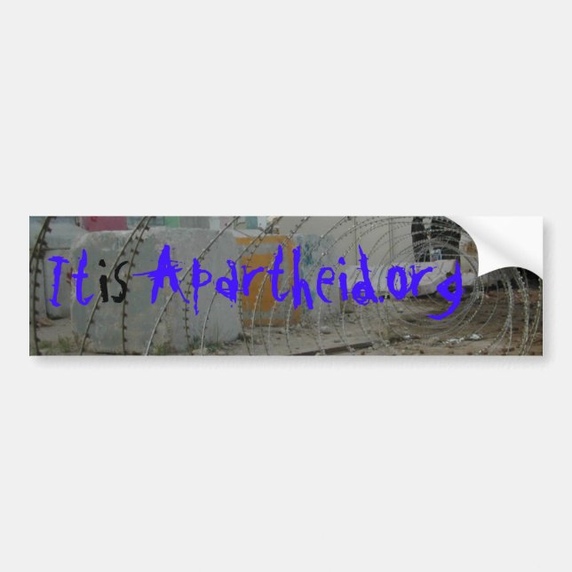 Autocollant De Voiture adhésif pour pare-chocs Itisapertheid.org (Devant)