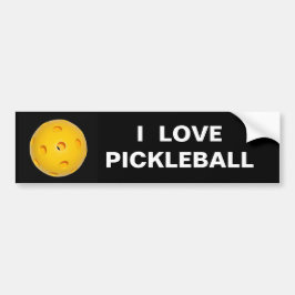 Autocollant De Voiture Adhésif pour pare-chocs : J'aime Pickleball