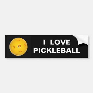 Autocollant De Voiture Adhésif pour pare-chocs : J'aime Pickleball