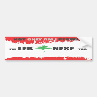 Autocollant De Voiture Adhésif pour pare-chocs LIBANAIS PARFAIT