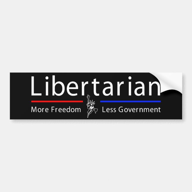 Autocollant De Voiture Adhésif pour pare-chocs libertaire (Devant)