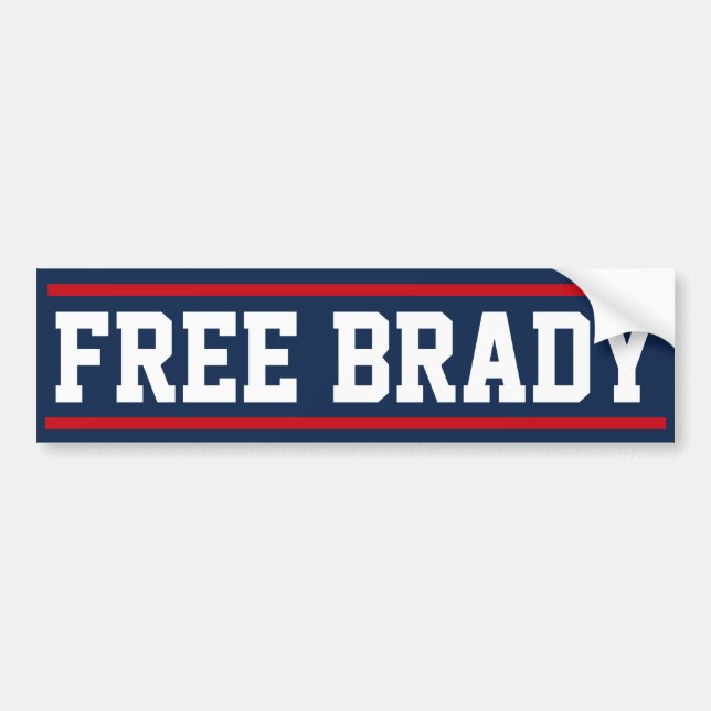 Autocollant De Voiture Adhésif pour pare-chocs libre de Brady (Devant)