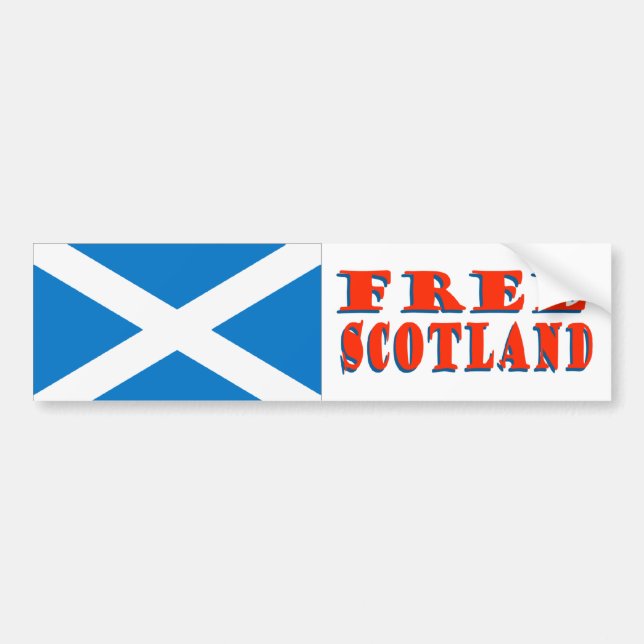 Autocollant De Voiture Adhésif pour pare-chocs libre de l'Ecosse (Devant)