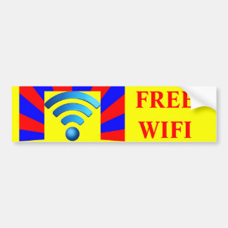 Autocollant De Voiture Adhésif pour pare-chocs libre de Wifi