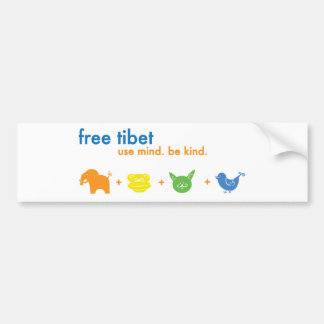 Autocollant De Voiture Adhésif pour pare-chocs libre du Thibet
