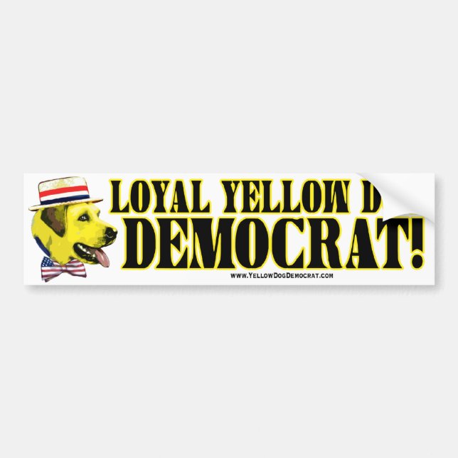 Autocollant De Voiture Adhésif pour pare-chocs loyal de Démocrate de (Devant)