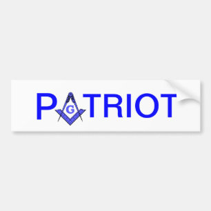 Autocollant De Voiture Adhésif pour pare-chocs maçonnique de patriote