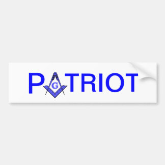 Autocollant De Voiture Adhésif pour pare-chocs maçonnique de patriote