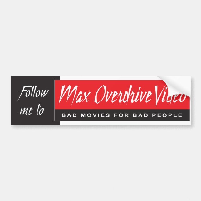Autocollant De Voiture Adhésif pour pare-chocs maximum de vidéo de (Devant)