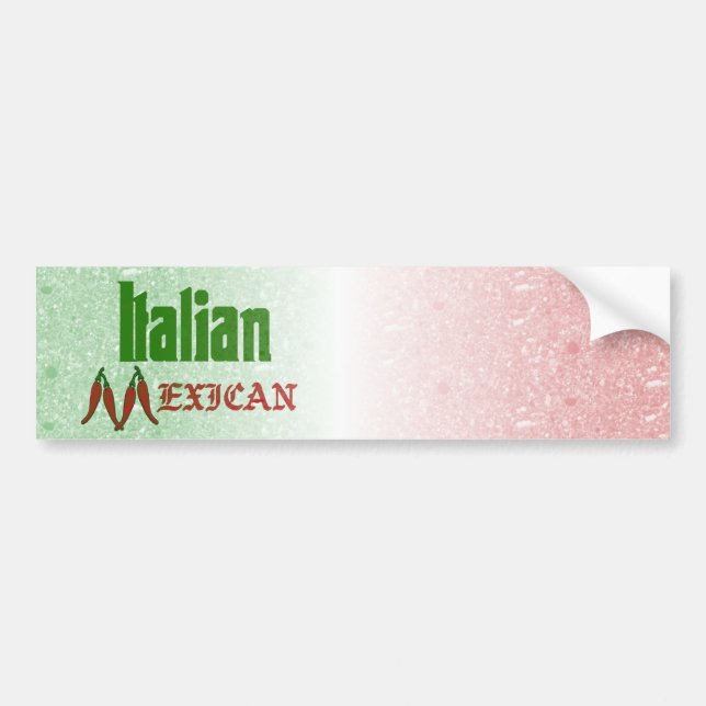 Autocollant De Voiture Adhésif pour pare-chocs mexicain italien (Devant)