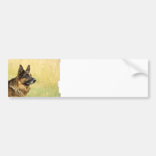 Autocollant De Voiture Adhésif pour pare-chocs mignon de berger allemand