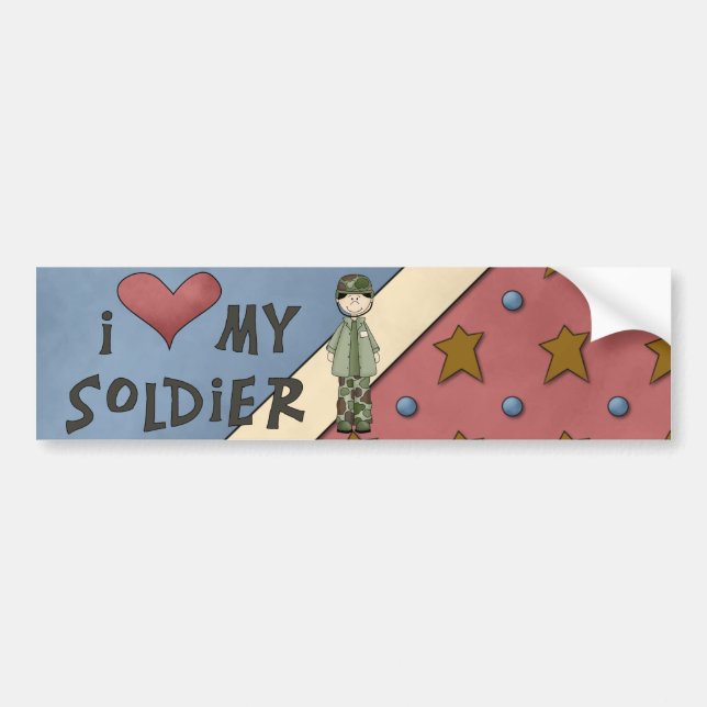 Autocollant De Voiture Adhésif pour pare-chocs militaire de soldat (Devant)