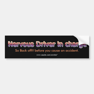 Autocollant De Voiture Adhésif pour pare-chocs nerveux drôle de