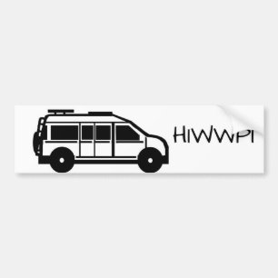 Autocollant De Voiture Adhésif pour pare-chocs noir et blanc de HIWWPI