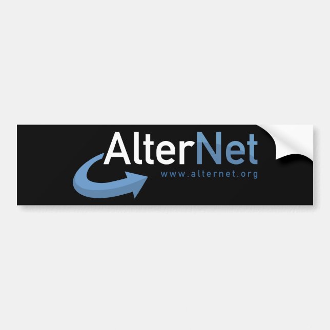 Autocollant De Voiture Adhésif pour pare-chocs officiel d'AlterNet (Devant)