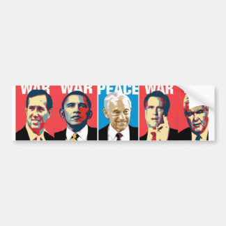 Autocollant De Voiture Adhésif pour pare-chocs pacifiste de Ron Paul