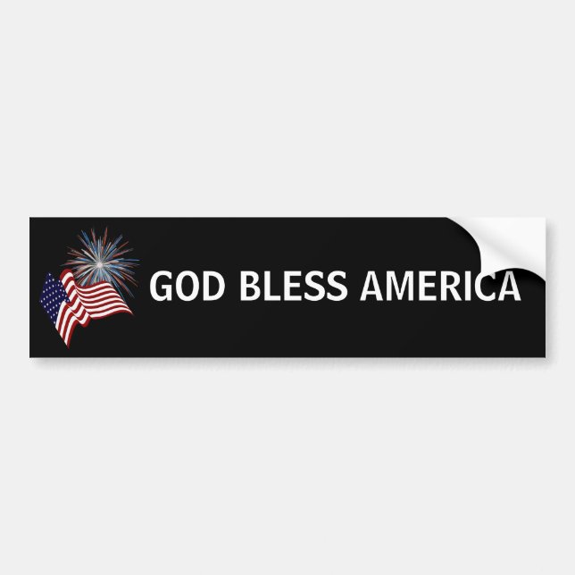 Autocollant De Voiture Adhésif pour pare-chocs patriote des USA (Devant)