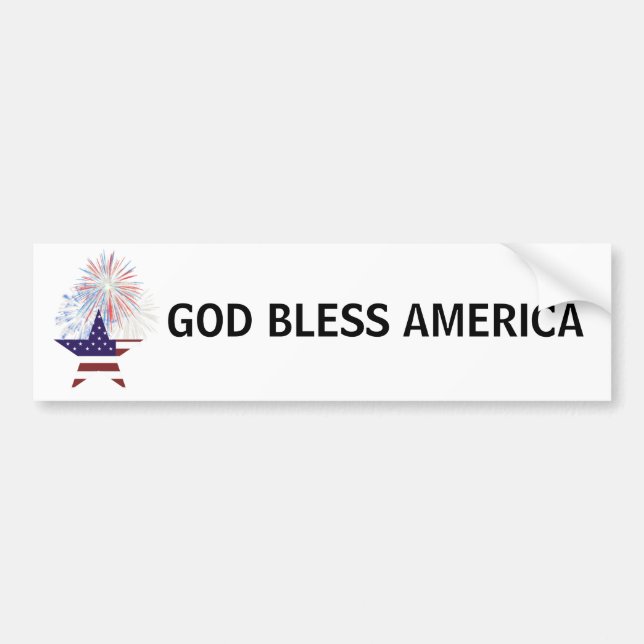 Autocollant De Voiture Adhésif pour pare-chocs patriote des USA (Devant)