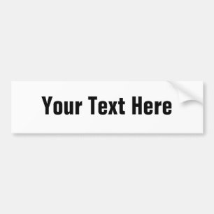 Autocollant De Voiture Adhésif pour pare-chocs personnalisable des texte