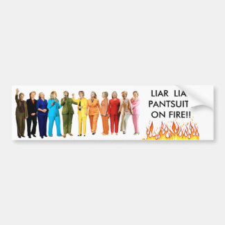 Autocollant De Voiture Adhésif pour pare-chocs politique HILLARY -