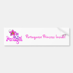 Autocollant De Voiture Adhésif pour pare-chocs portugais de princesse