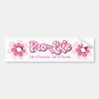 Autocollant De Voiture Adhésif pour pare-chocs rose contre l'avortement