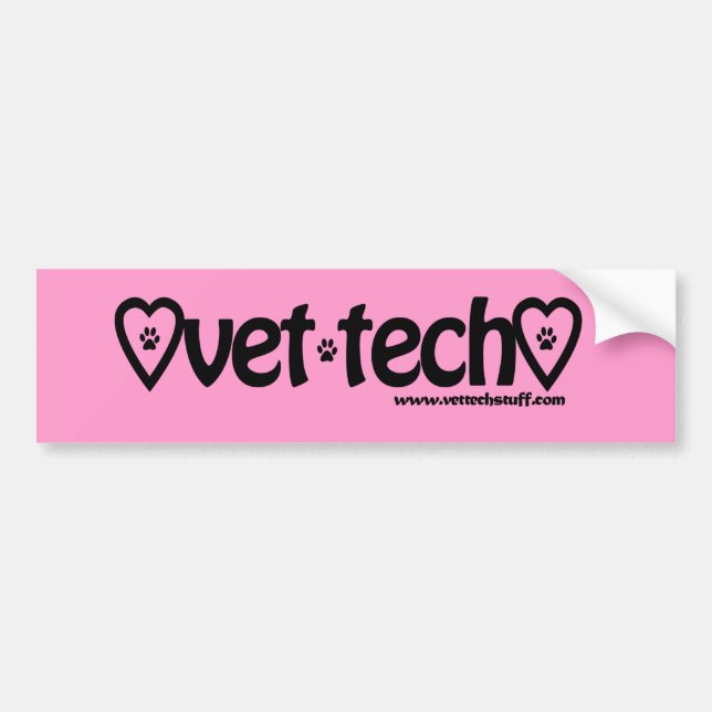 Autocollant De Voiture adhésif pour pare-chocs rose de technologie de (Devant)