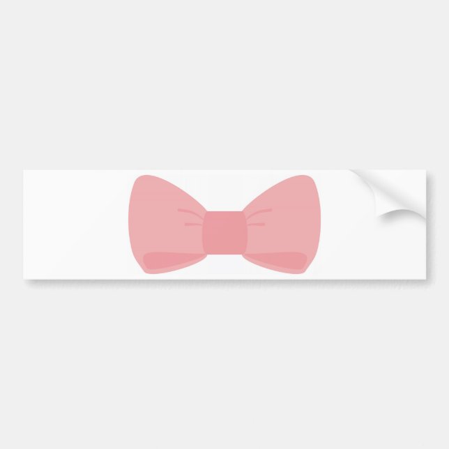 Autocollant De Voiture Adhésif pour pare-chocs rose doux d'arc (Devant)