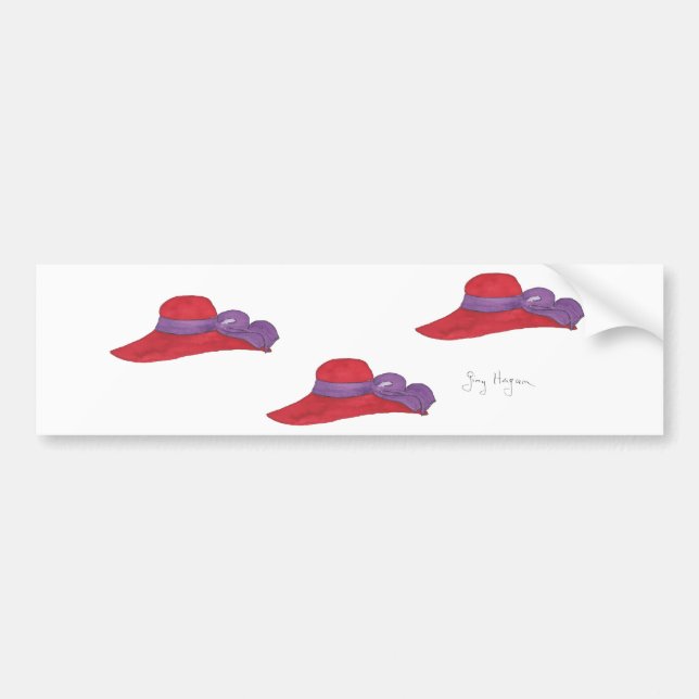 Autocollant De Voiture Adhésif pour pare-chocs rouge de casquettes (Devant)