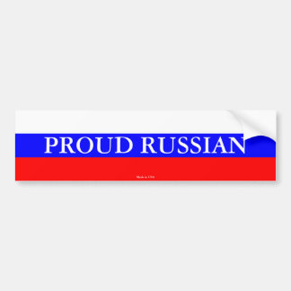 Autocollant De Voiture Adhésif pour pare-chocs russe fier