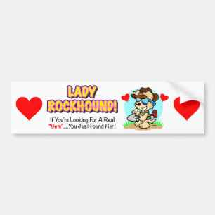 Autocollant De Voiture Adhésif pour pare-chocs simple de Madame Rockhoun