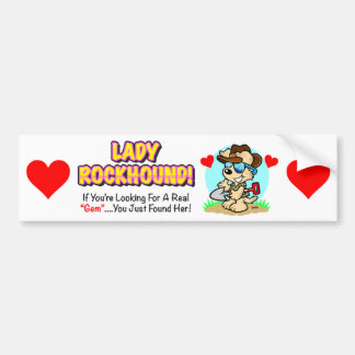 Autocollant De Voiture Adhésif pour pare-chocs simple de Madame Rockhound
