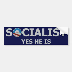 Autocollant De Voiture Adhésif pour pare-chocs socialiste d'Obama