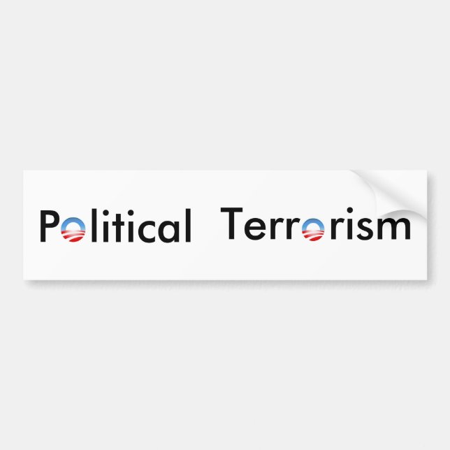 Autocollant De Voiture Adhésif pour pare-chocs - terrorisme politique (Devant)