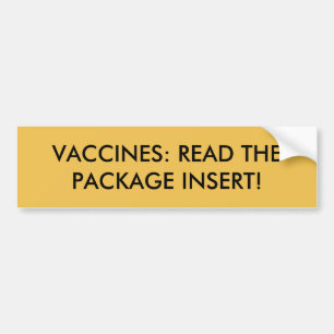 Autocollant De Voiture Adhésif pour pare-chocs vaccinique