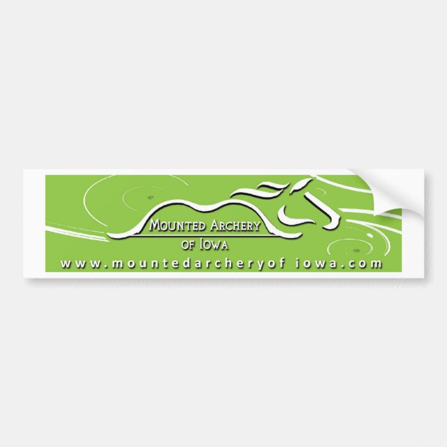 Autocollant De Voiture Adhésif pour pare-chocs vert (Devant)
