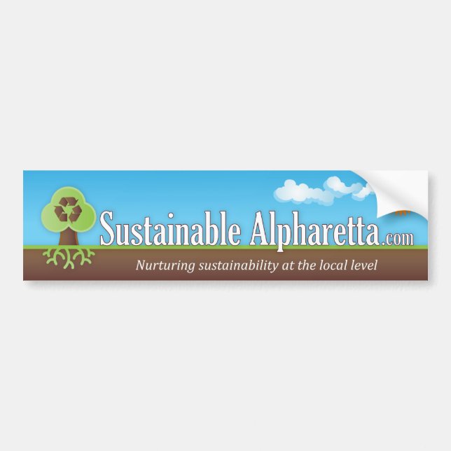 Autocollant De Voiture Adhésif pour pare-chocs viable d'Alpharetta (Devant)