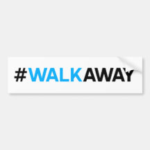 Adhésif pour pare-chocs #WalkAway (couleur
