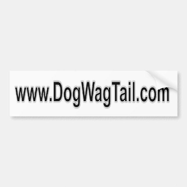 Autocollant De Voiture Adhésif pour pare-chocs - www.dogwagtail.com (Devant)