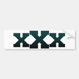 Autocollant De Voiture Adhésif pour pare-chocs xXx bleu-foncé de