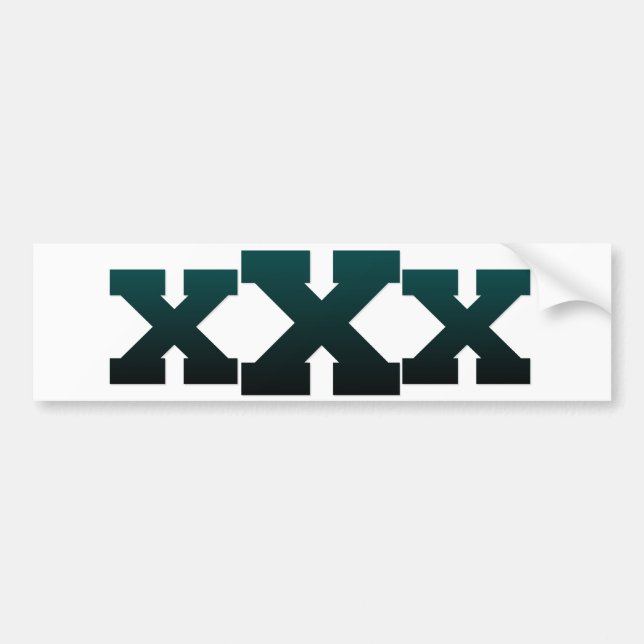 Autocollant De Voiture Adhésif pour pare-chocs xXx bleu-foncé de (Devant)