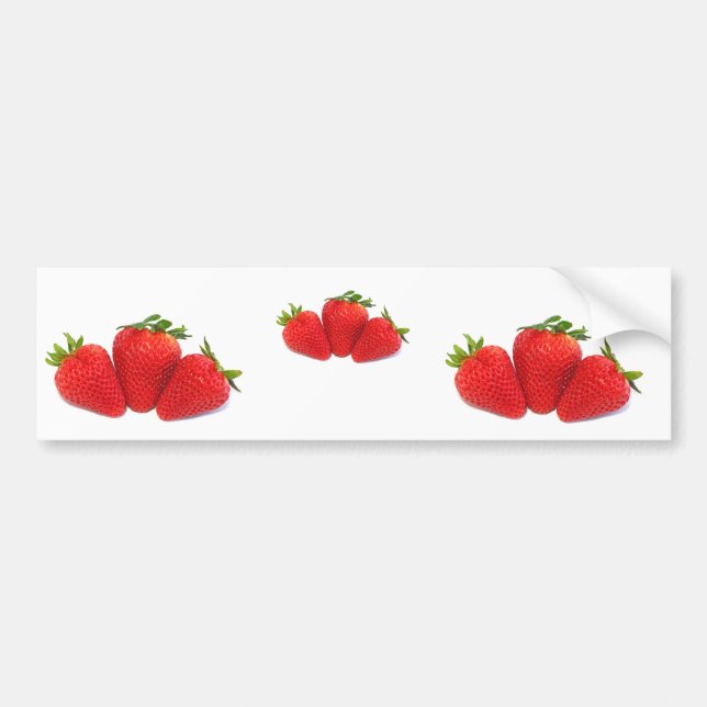 Autocollant De Voiture Adhésifs pour pare-chocs avec des fraises (Devant)