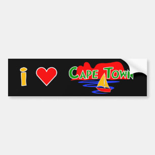 Autocollant De Voiture Adhésifs pour pare-chocs de Cape Town d'amour de